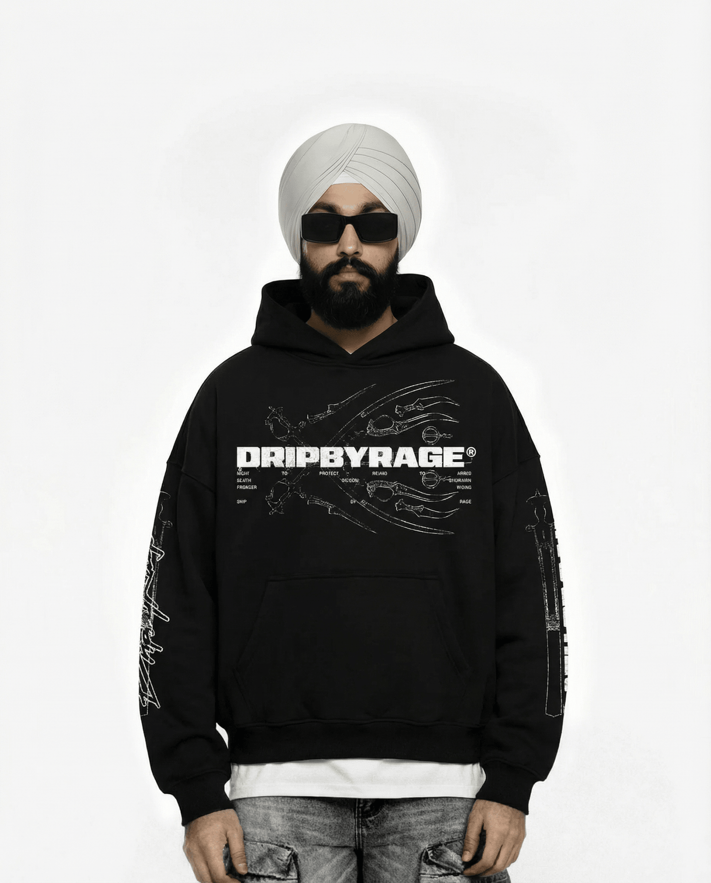 PATH OF SAINT SUN FADED BOXY HOODIE - Drip by Rage