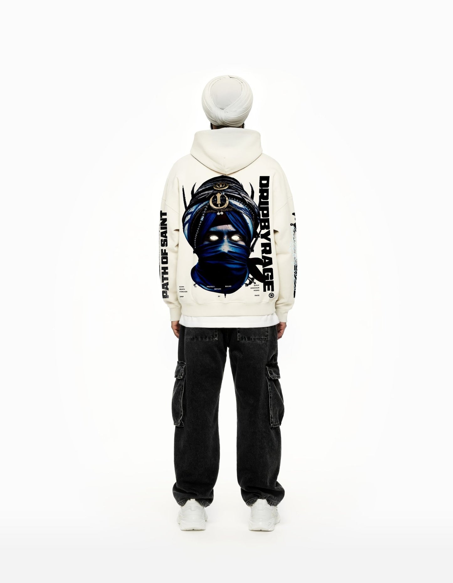 PATH OF SAINT SUN FADED BOXY HOODIE - Drip by Rage