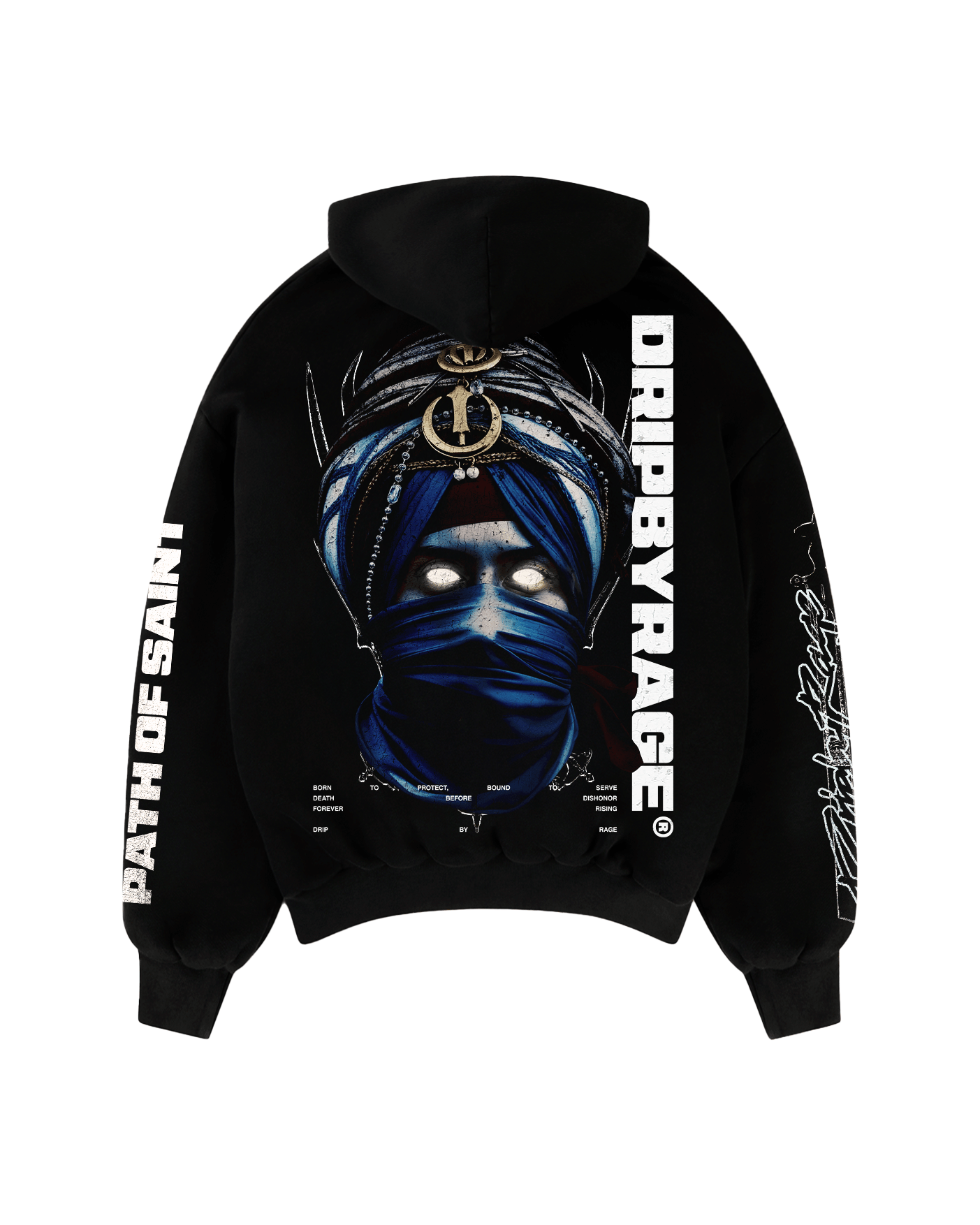 PATH OF SAINT SUN FADED BOXY HOODIE - Drip by Rage