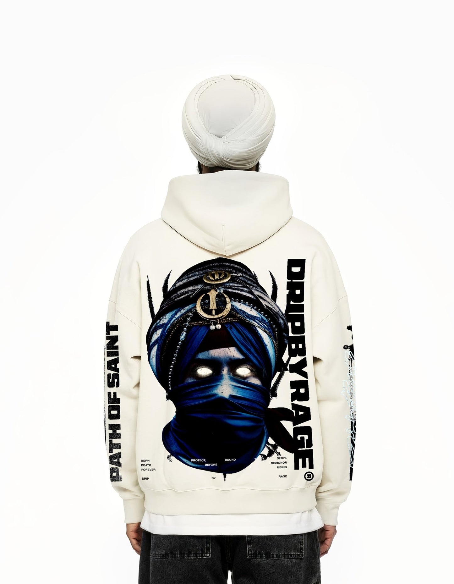 PATH OF SAINT SUN FADED BOXY HOODIE - Drip by Rage