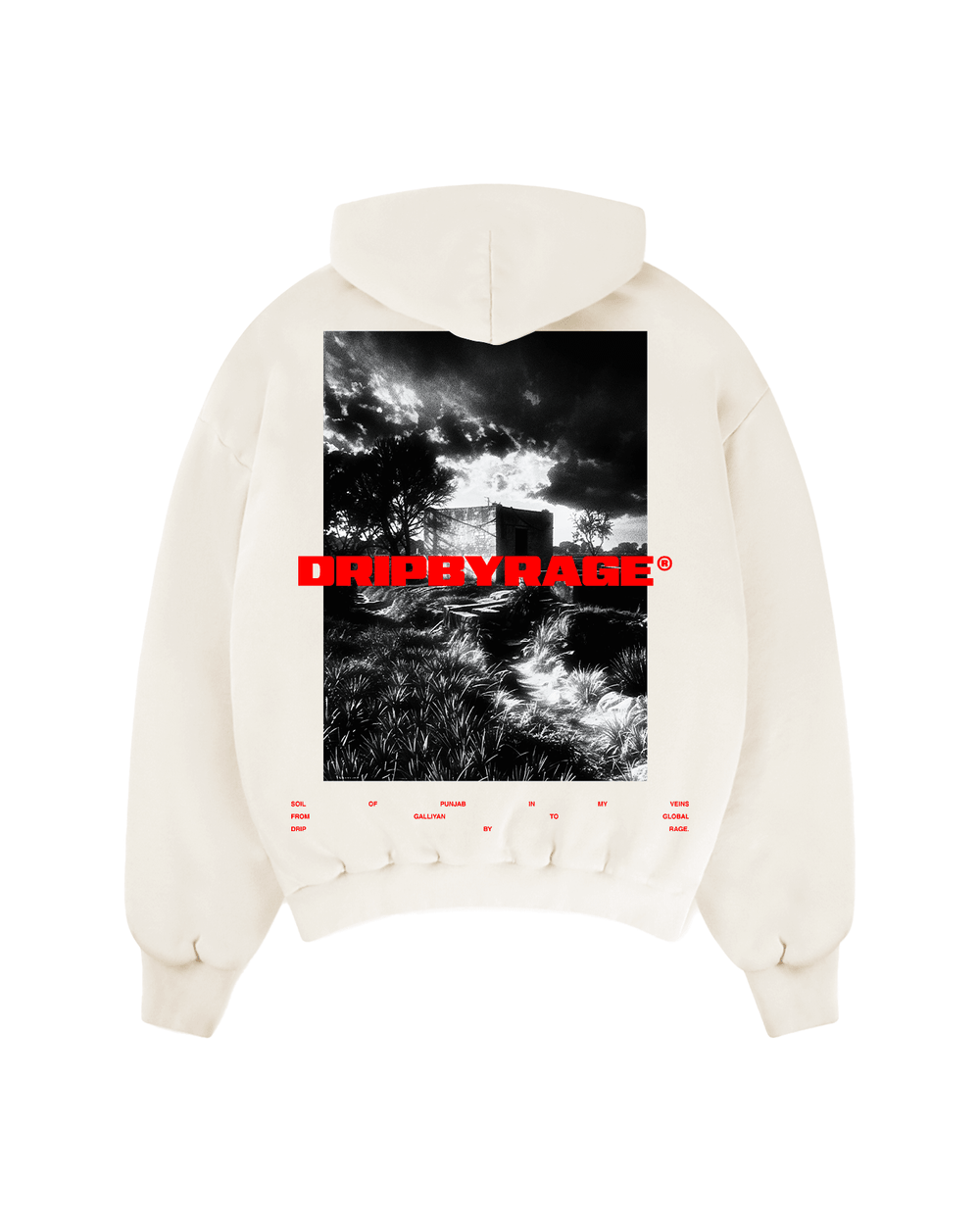 PIND LIFE SUN FADED BOXY HOODIE - Drip by Rage