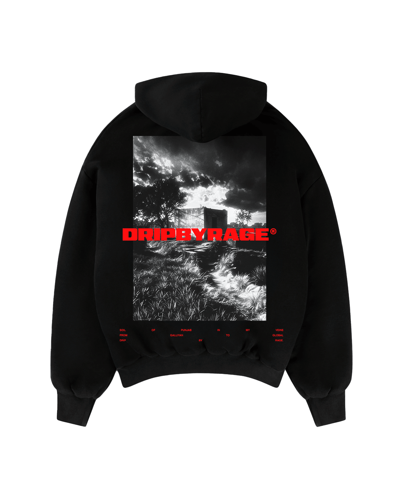PIND LIFE SUN FADED BOXY HOODIE - Drip by Rage