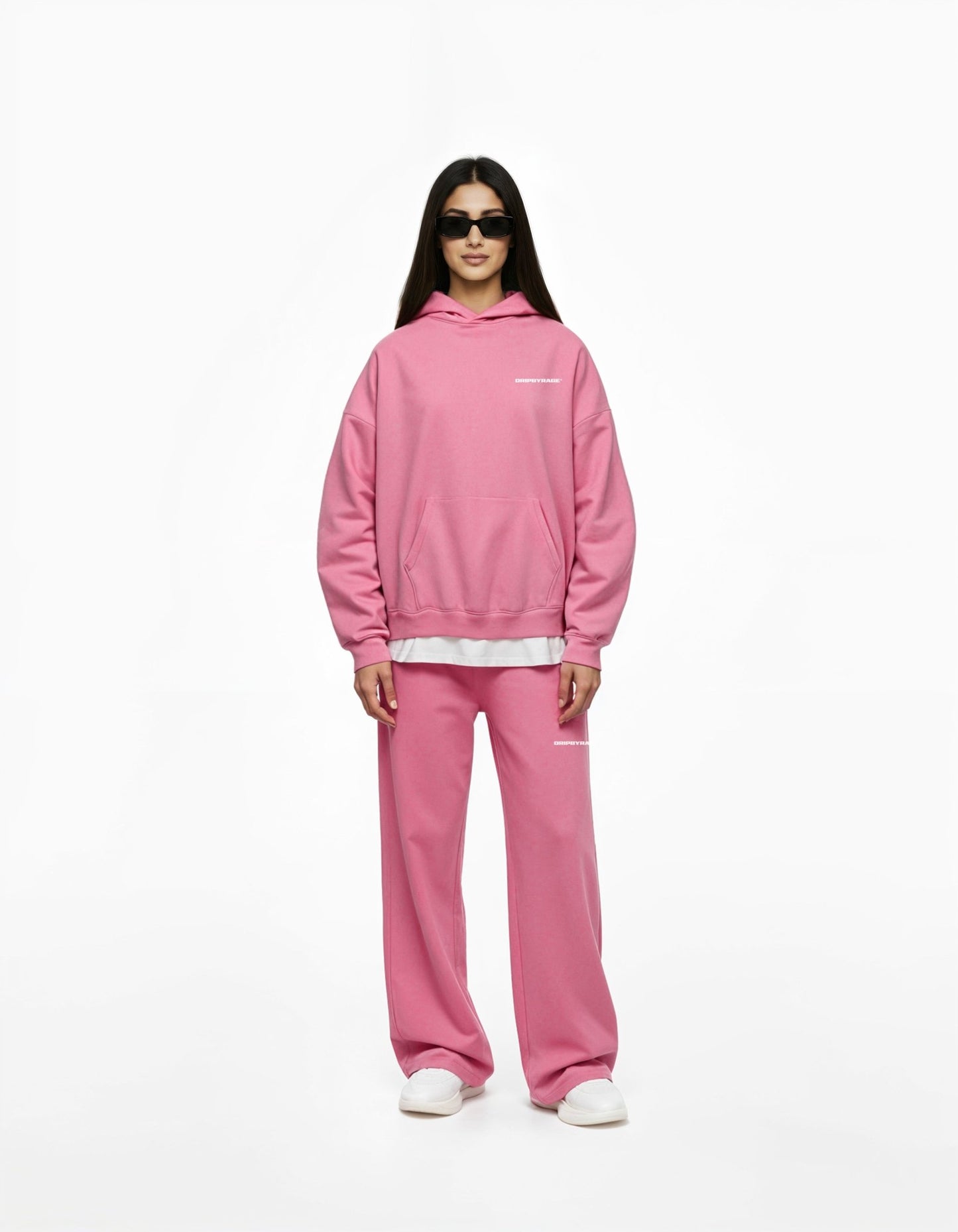 PINK RELAXED STRAIGHT SWEATPANTS - Drip by Rage