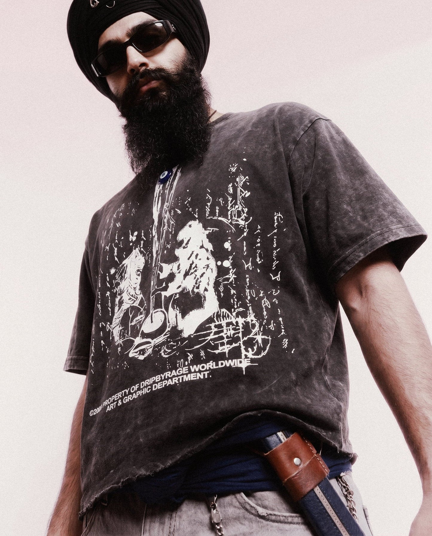 RAGDA FADED T-SHIRT - Drip by Rage
