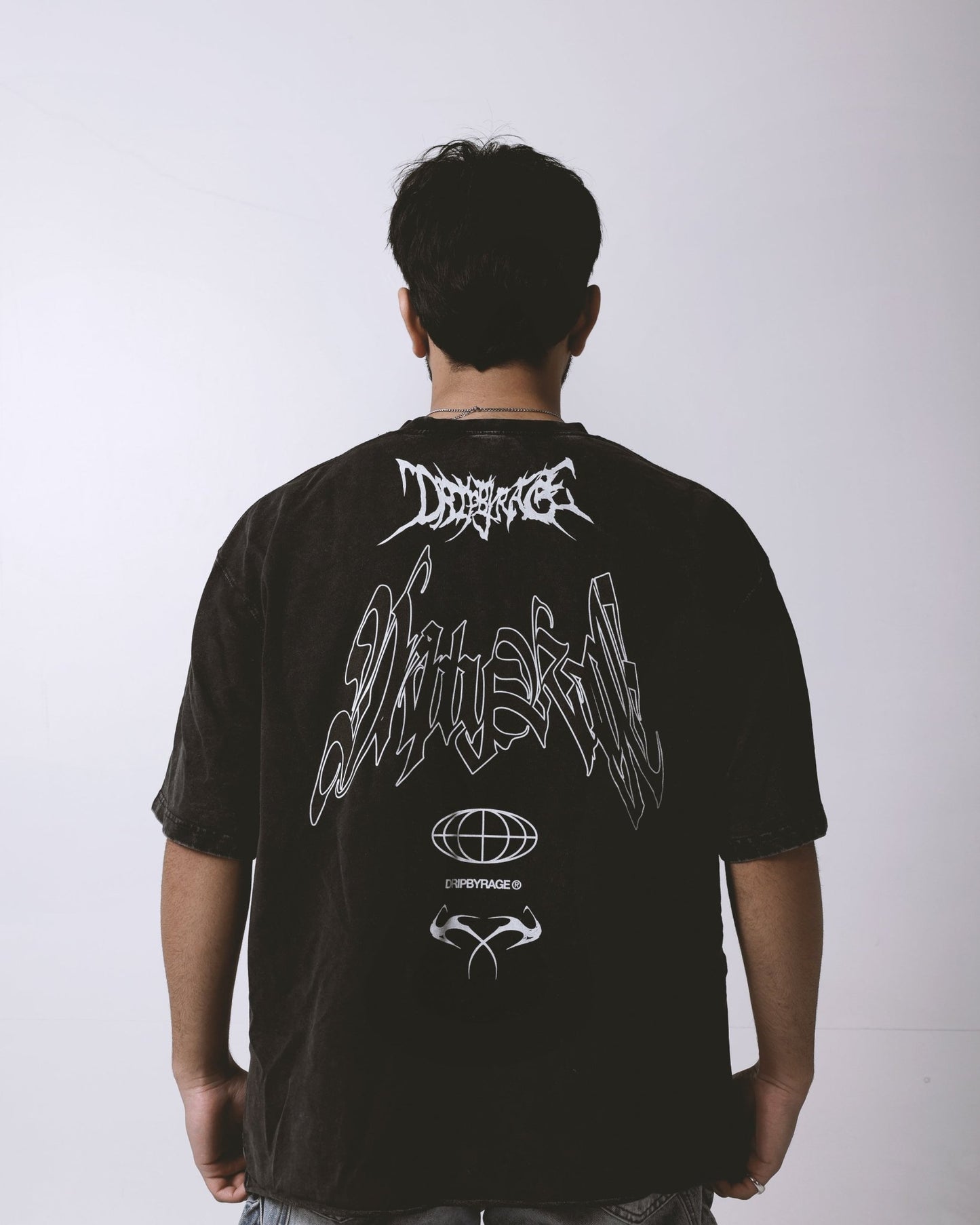 RAGE RACING OVERSIZED FADED T-SHIRT - Drip by Rage