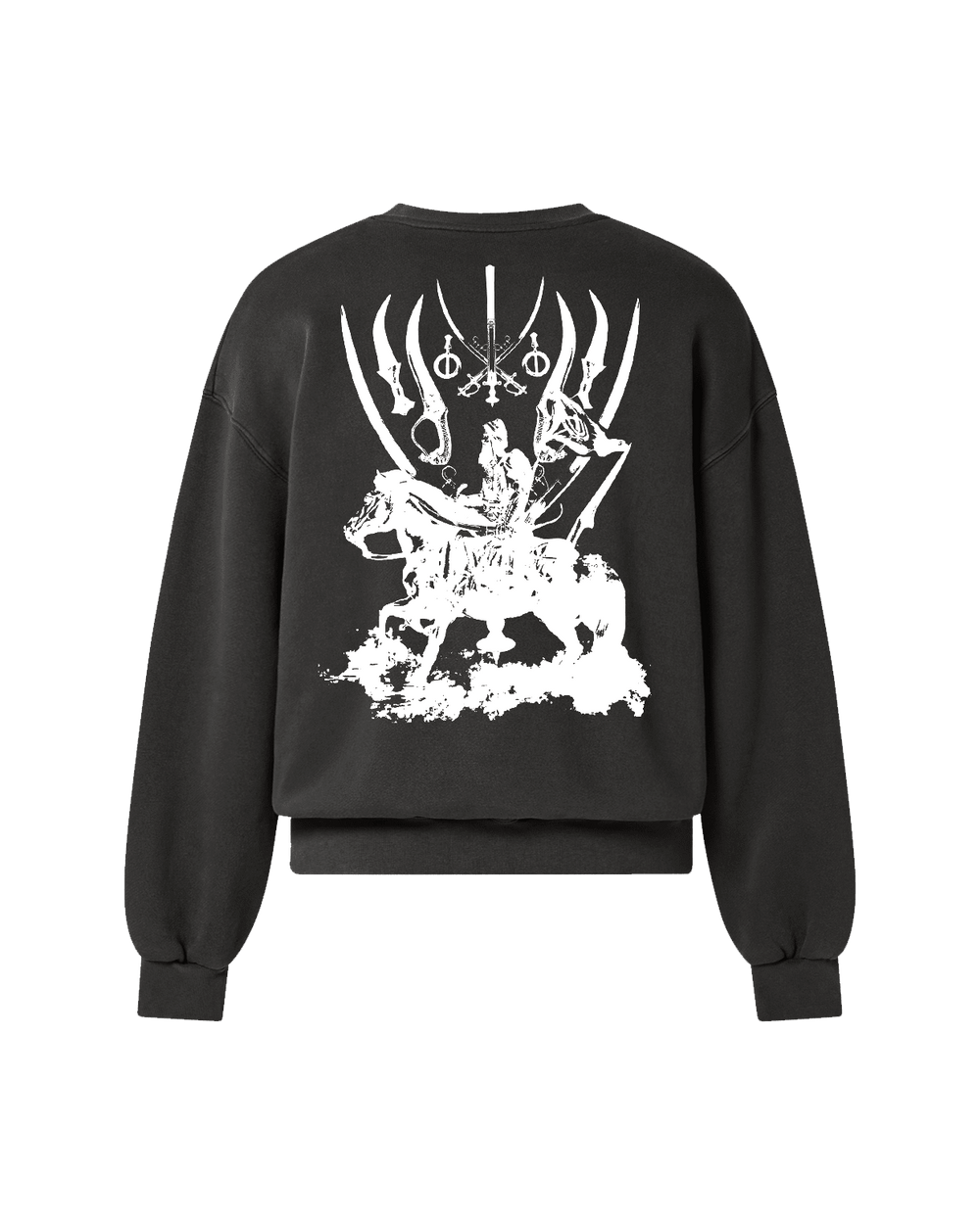 REAL DEATH SWEATSHIRT CHARCOAL GREY - Drip by Rage