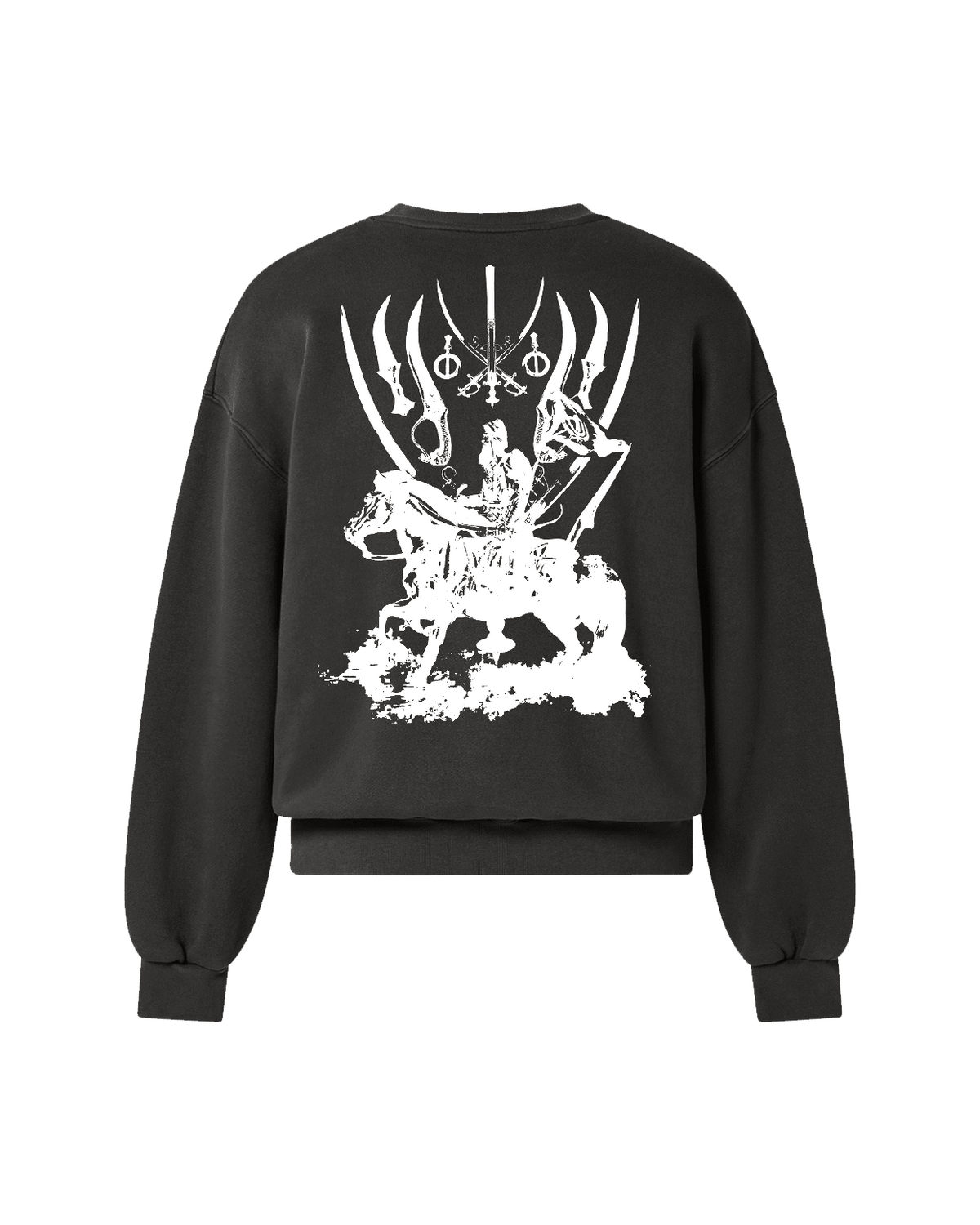 REAL DEATH SWEATSHIRT CHARCOAL GREY - Drip by Rage