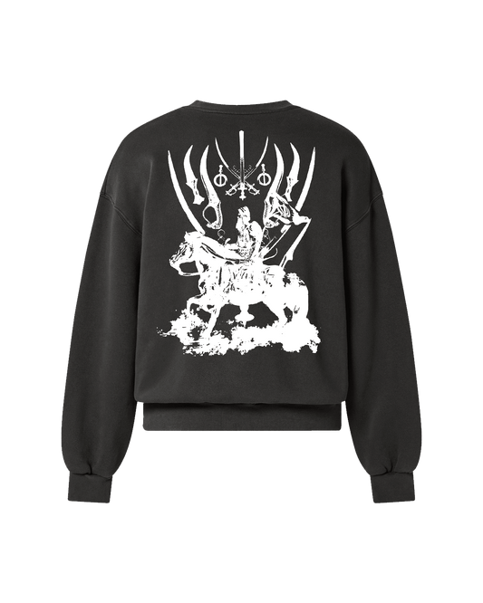 REAL DEATH SWEATSHIRT CHARCOAL GREY - Drip by Rage