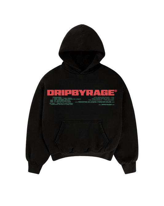 REBEL PROTOCOL SUN FADED BOXY HOODIE - Drip by Rage