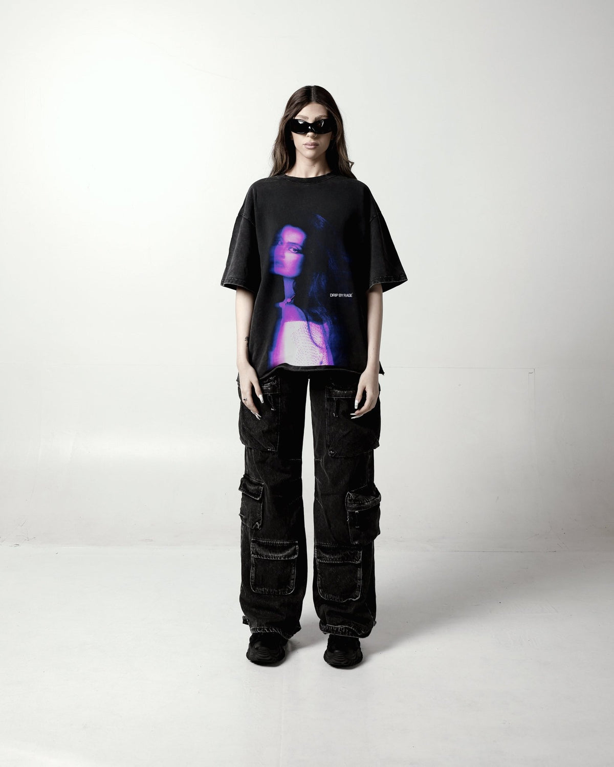 REKHA FADED T-SHIRT - Drip by Rage