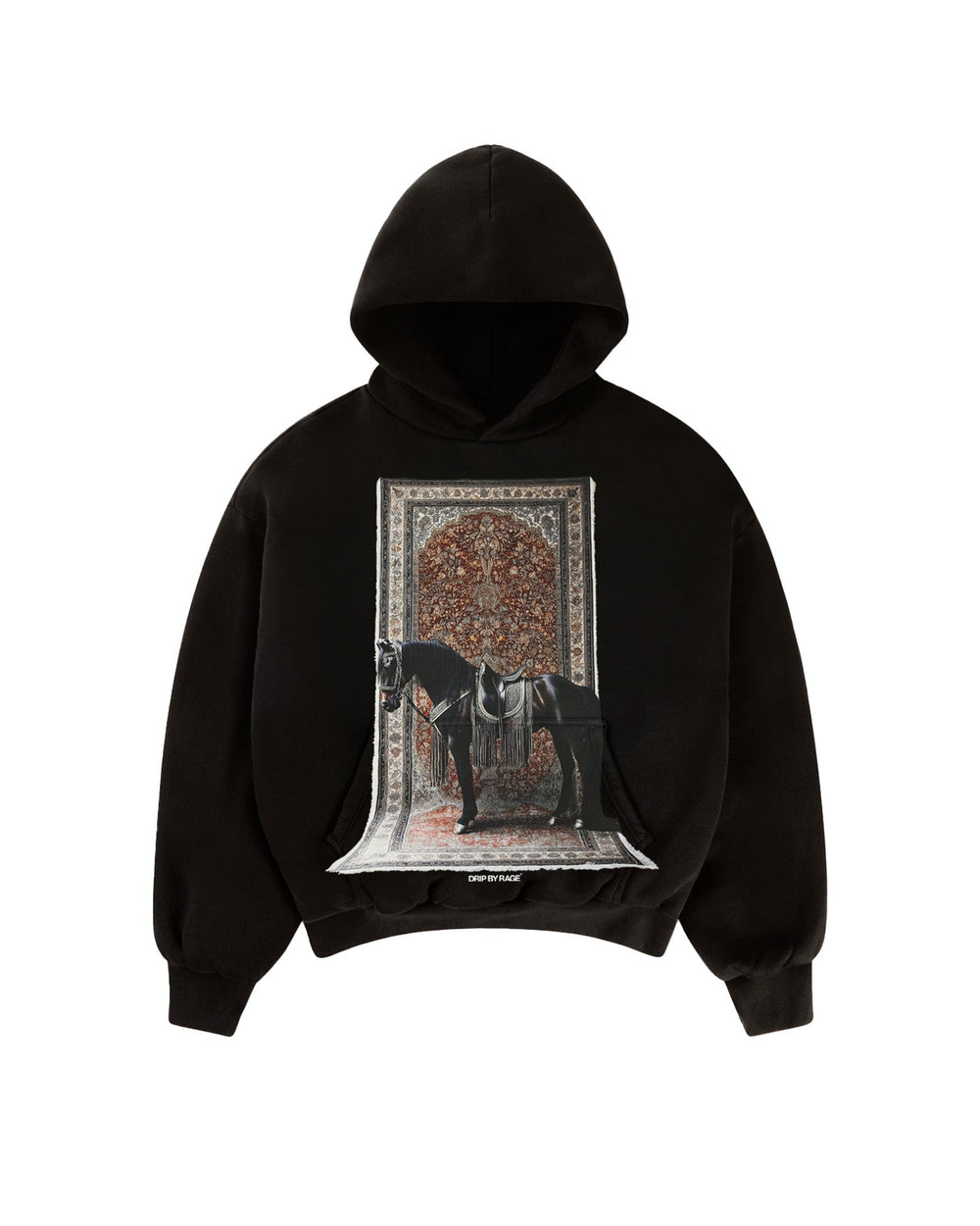 ROYALTY BIG PRINT HOODIE SUN FADED - Drip by Rage