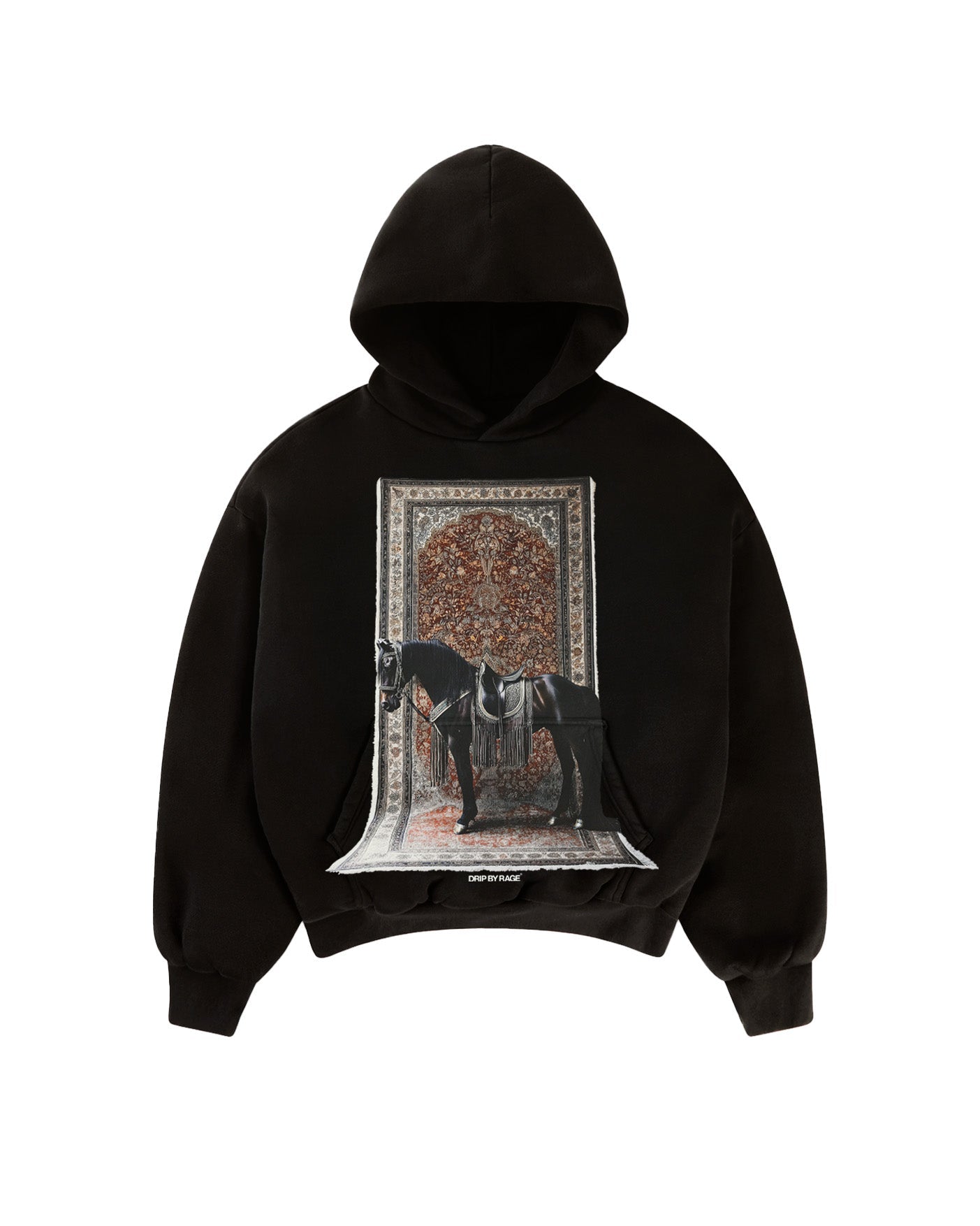 ROYALTY BIG PRINT HOODIE SUN FADED - Drip by Rage