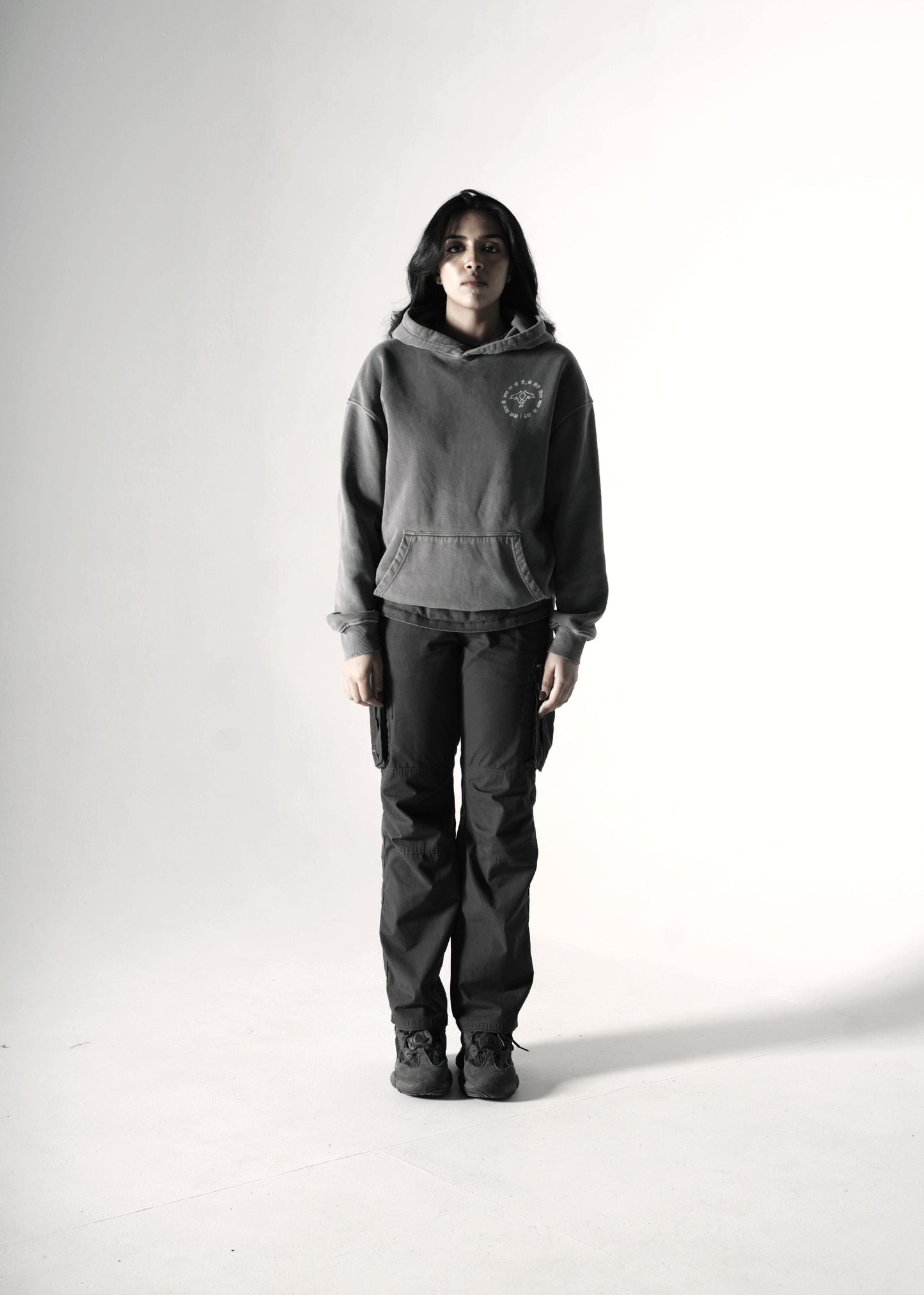 SEIZE AND RULE OVERSIZED HOODIE GREY