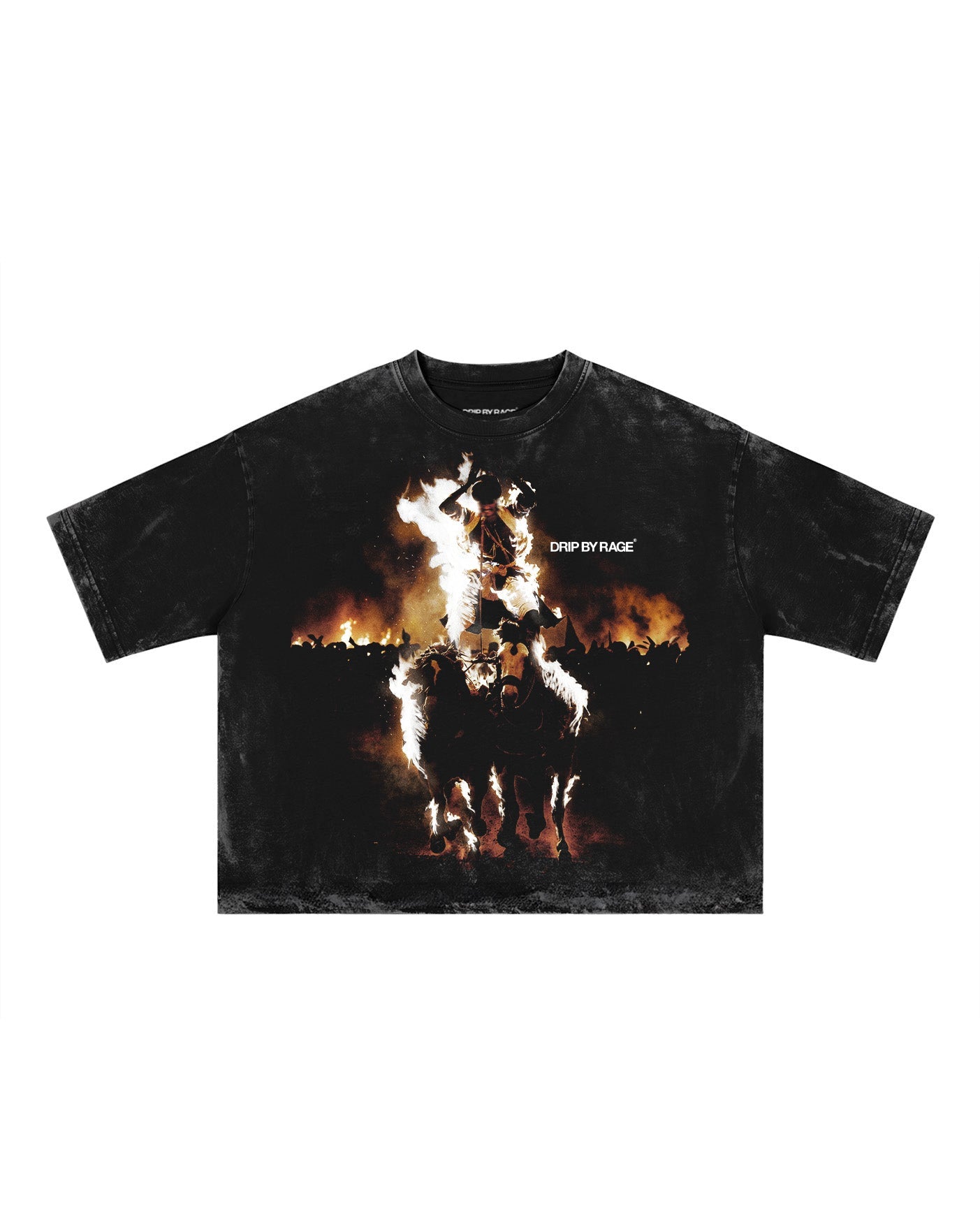SAINT WARRIOR FADED T-SHIRT - Drip by Rage
