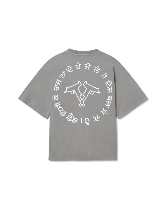 SEIZE AND RULE OVERSIZED FADED T-SHIRT GREY - Drip by Rage