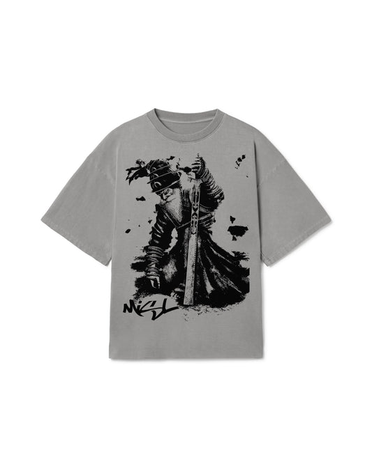 SHAHID MISL OVERSIZED T-SHIRT FADED GREY - Drip by Rage