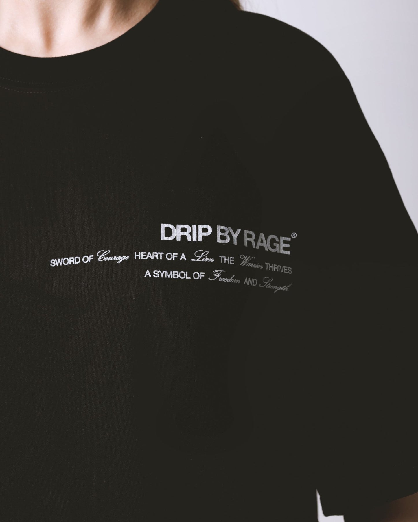 SHIELD OF COURAGE T-SHIRT - Drip by Rage