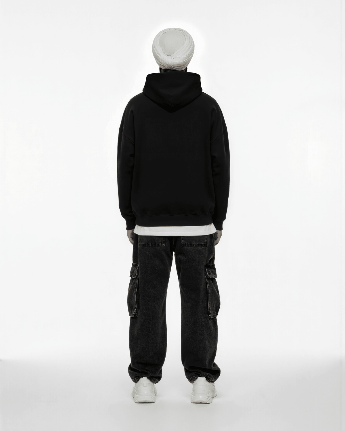 SHIV KUMAR BATALVI BIG PRINT SUN FADED BOXY HOODIE - Drip by Rage
