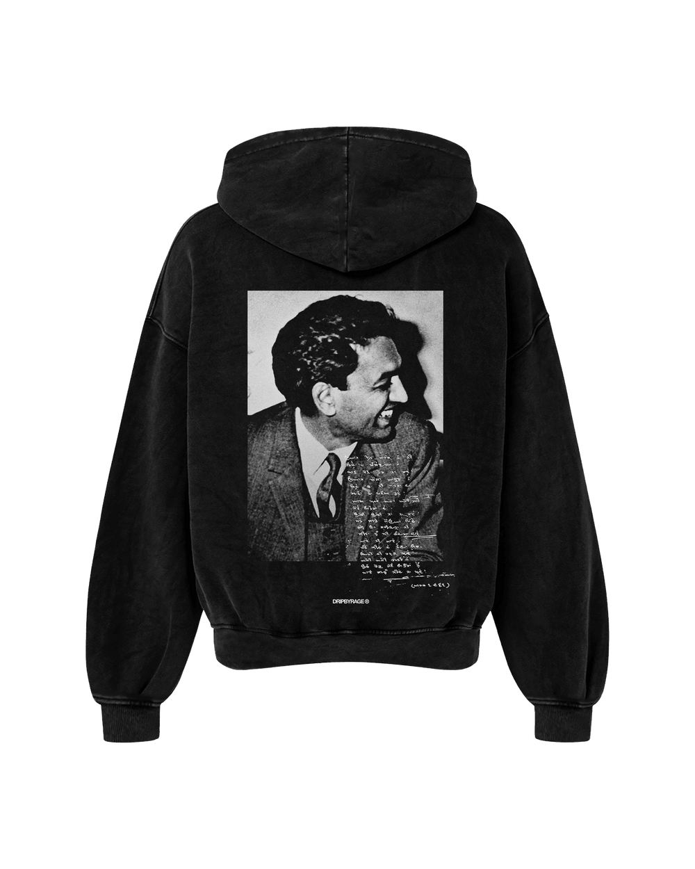 SHIV OVERSIZED FADED HOODIE BLACK - Drip by Rage