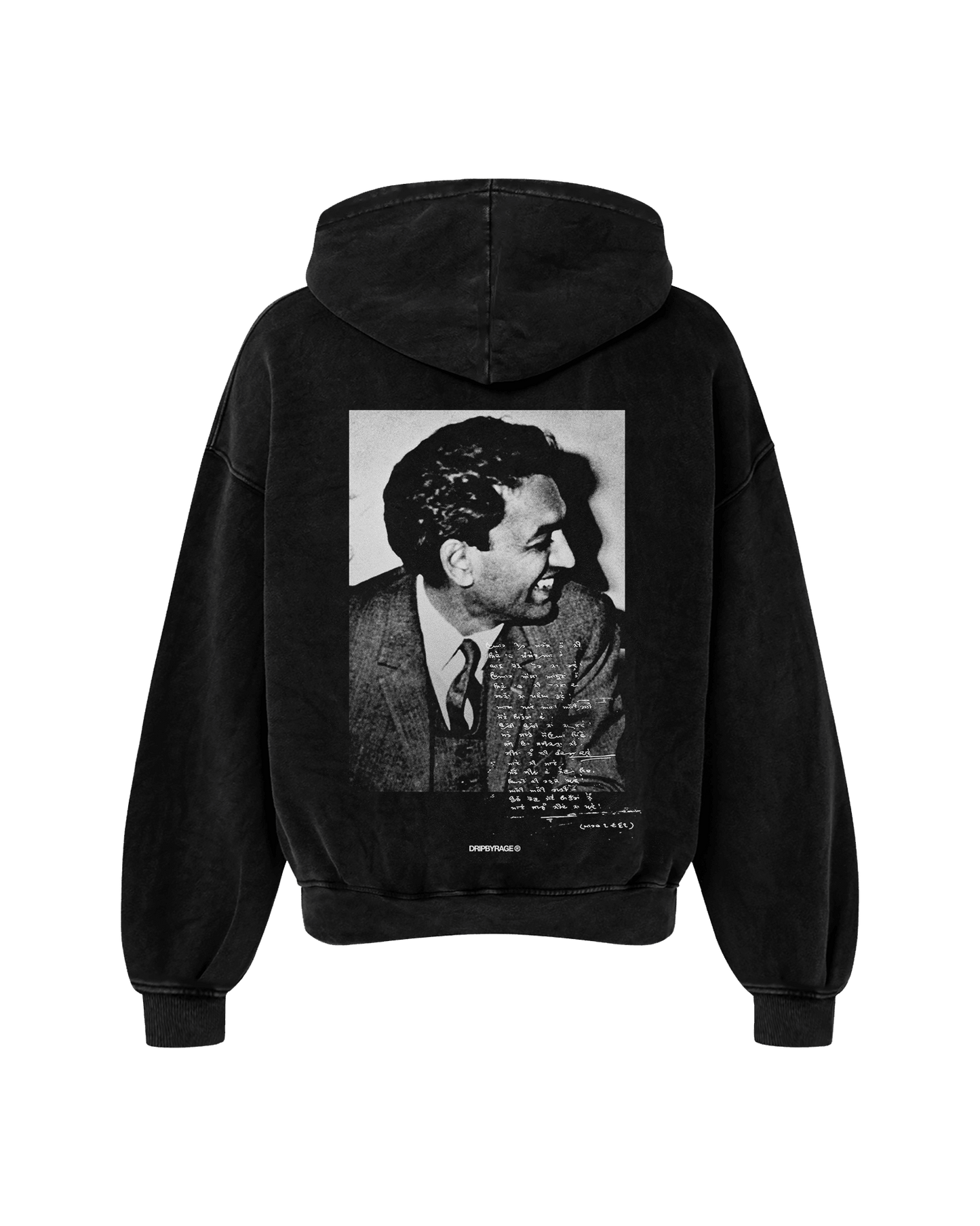 SHIV OVERSIZED FADED HOODIE BLACK - Drip by Rage