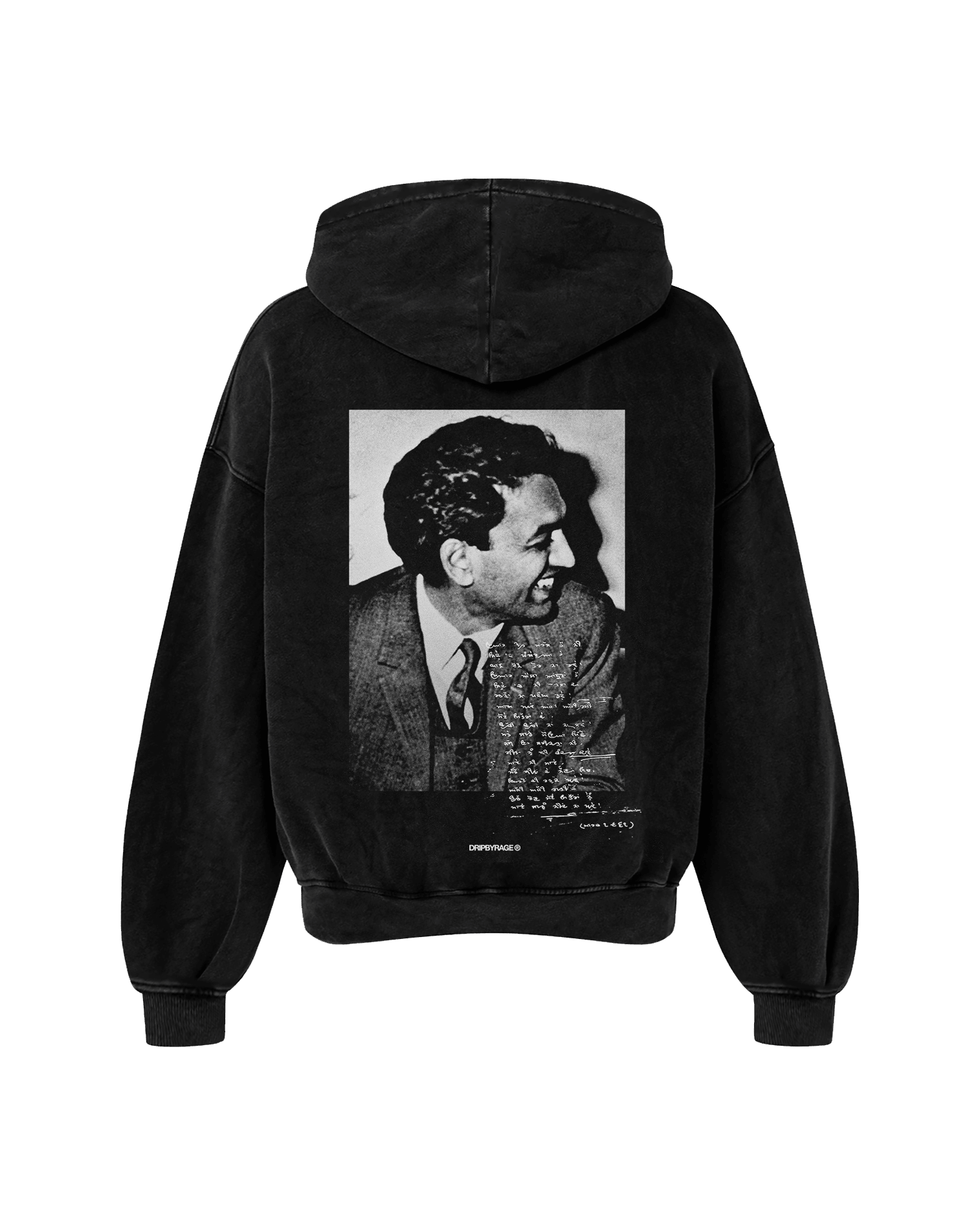 SHIV OVERSIZED FADED HOODIE BLACK - Drip by Rage