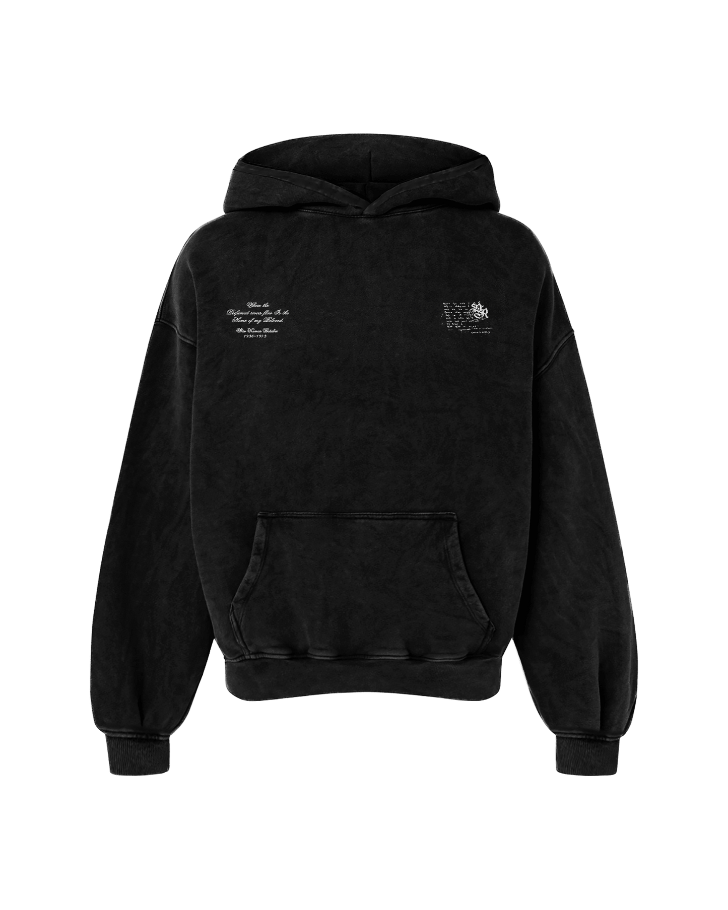 SHIV OVERSIZED FADED HOODIE BLACK - Drip by Rage