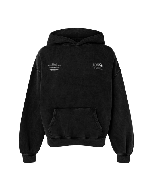 SHIV OVERSIZED FADED HOODIE BLACK - Drip by Rage