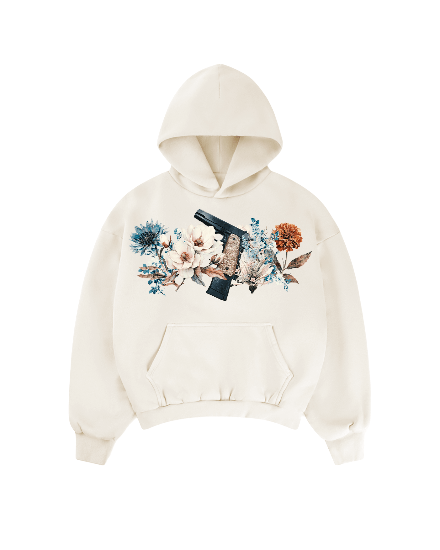 SIDHU FLOWERS SUN FADED BOXY HOODIE - Drip by Rage