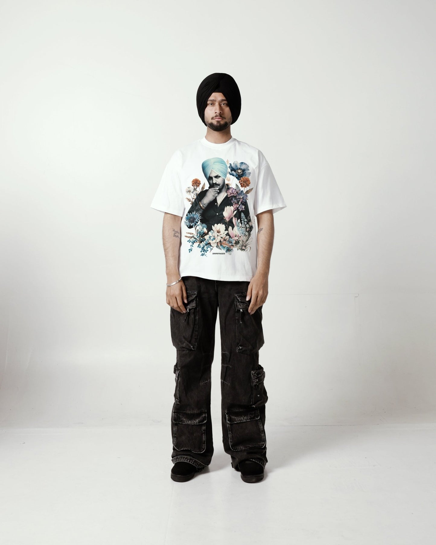 SIDHU FLOWERS T-SHIRT - Drip by Rage