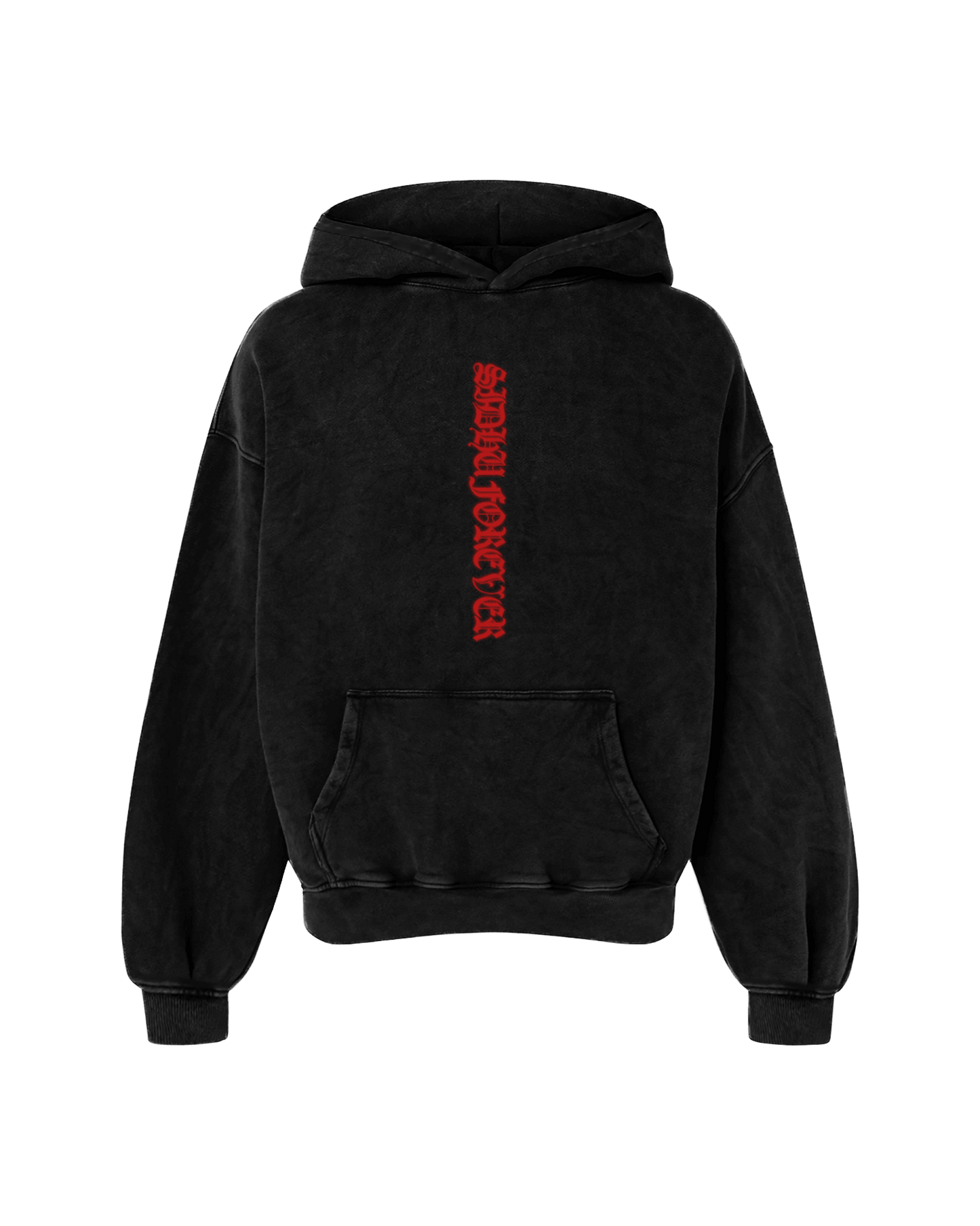 SIDHU FOREVER OVERSIZED FADED HOODIE BLACK - Drip by Rage