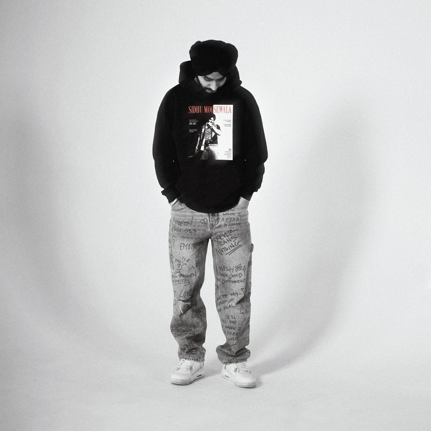 SIDHU X SCARFACE OVERSIZED FADED HOODIE - Drip by Rage