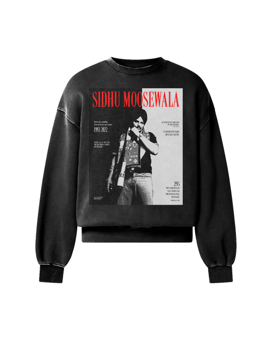 SIDHU X SCARFACE OVERSIZED FADED SWEATSHIRT - Drip by Rage