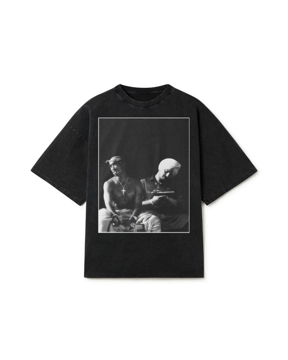SIDHU X TUPAC OVERSIZED FADED T-SHIRT - Drip by Rage