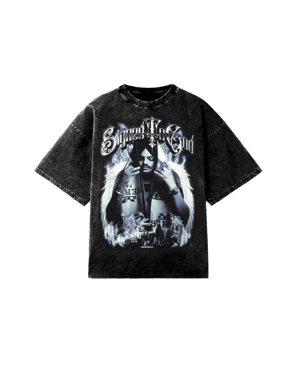 SIGNED TO GOD DESTROYED OVERSIZED T-SHIRT - Drip by Rage