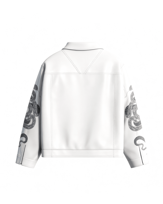 Snake Charmer Leather Jacket - Drip by Rage