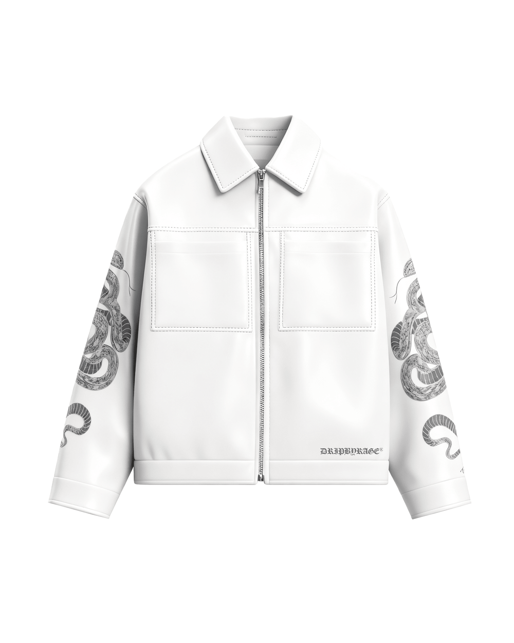 Snake Charmer Leather Jacket - Drip by Rage