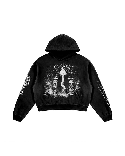 SOUL NEVER DIES BOXY HOODIE - Drip by Rage