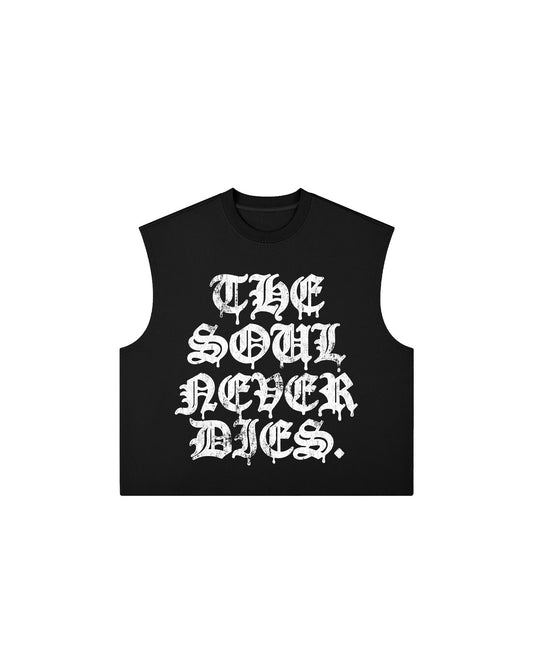 SOUL NEVER DIES HEAVYWEIGHT BOXY TANK TOP - Drip by Rage