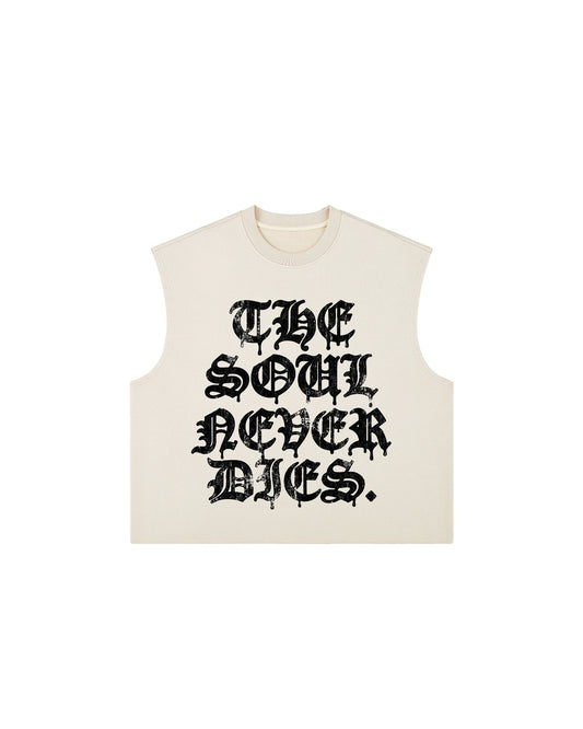 SOUL NEVER DIES HEAVYWEIGHT BOXY TANK TOP - Drip by Rage
