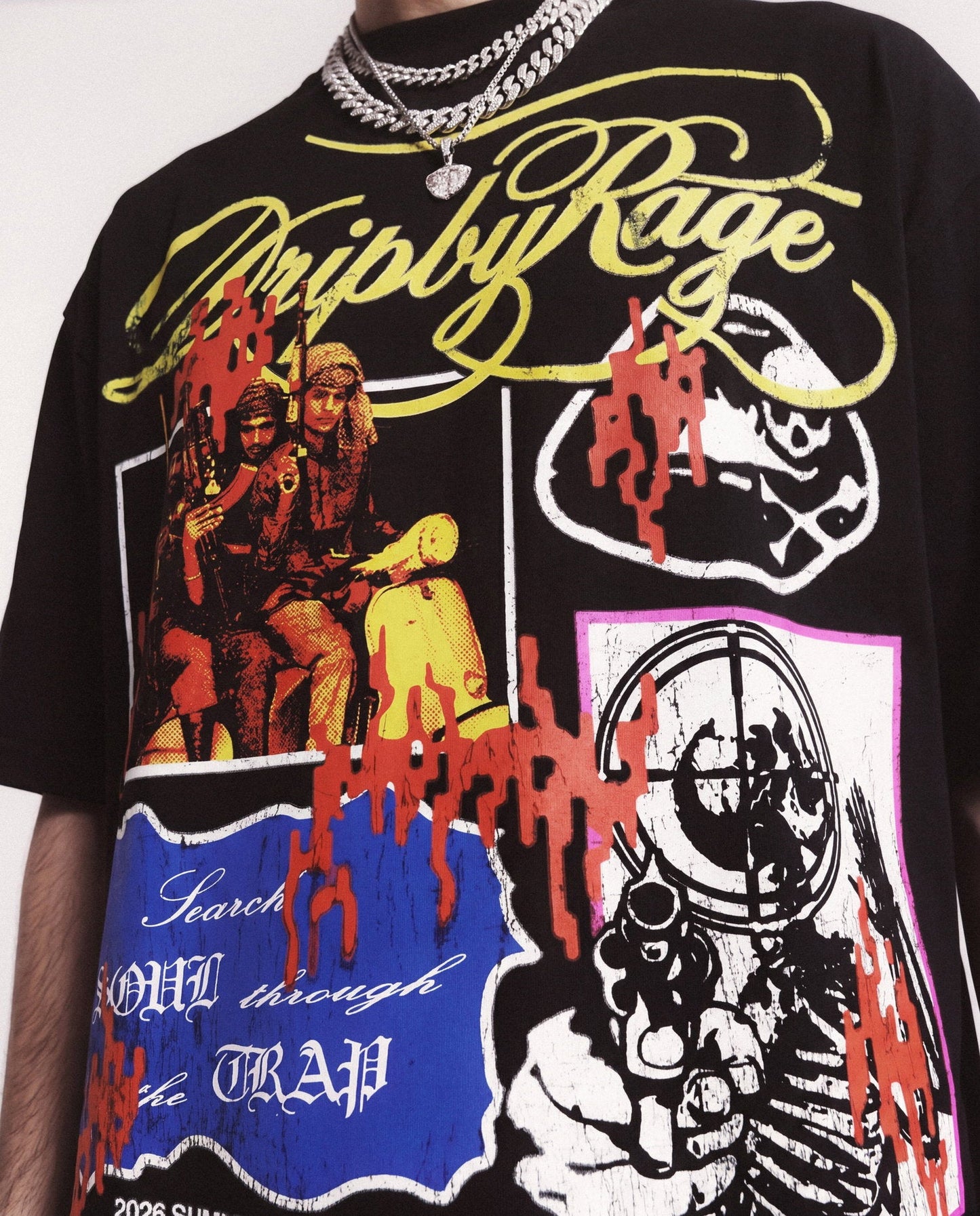 STREET FURY SEAMS T-SHIRT - Drip by Rage