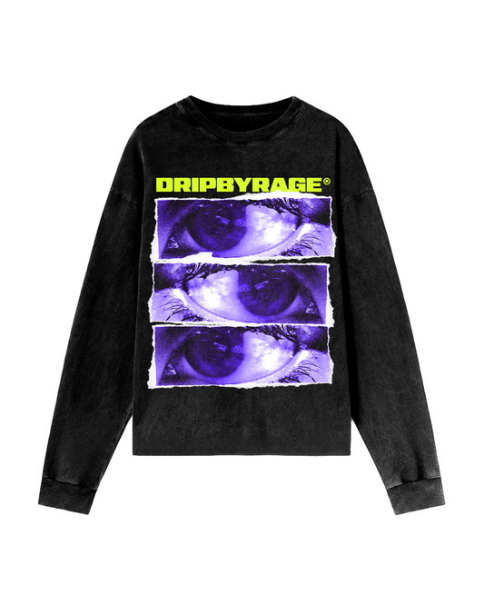 TEARED FADED LONG SLEEVE - Drip by Rage