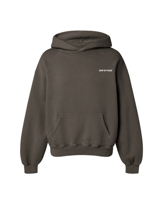 CHARCOAL GREY OVERSIZED FLEECE HOODIE