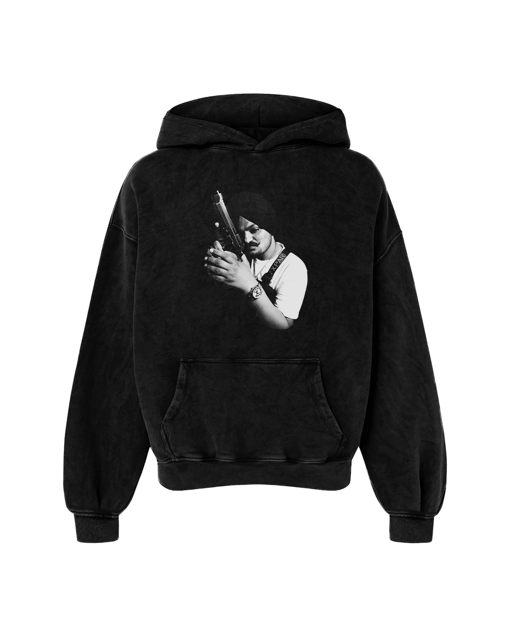 THE GOAT OVERSIZED FADED HOODIE BLACK - Drip by Rage