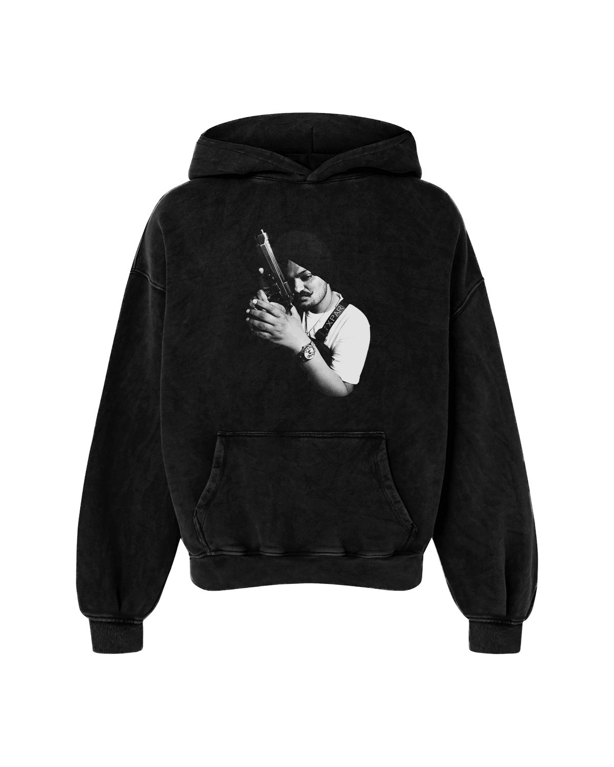 THE GOAT OVERSIZED FADED HOODIE BLACK - Drip by Rage