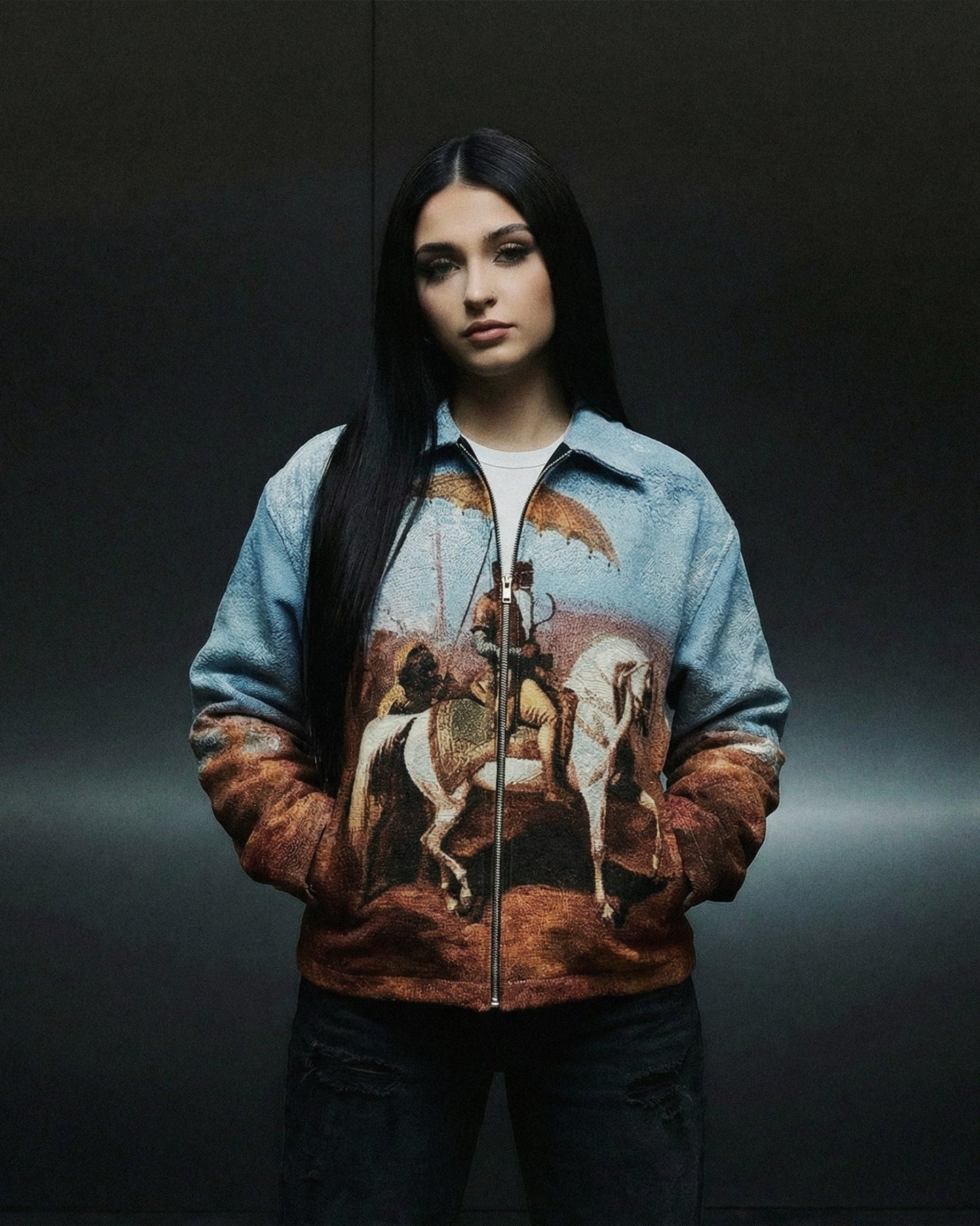 The King Tapestry Jacket - Drip by Rage