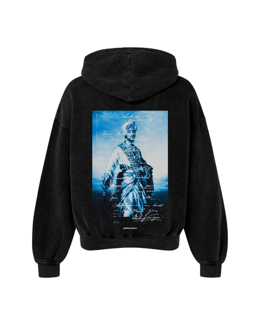 THE LAST KING OVERSIZED FADED HOODIE BLACK - Drip by Rage