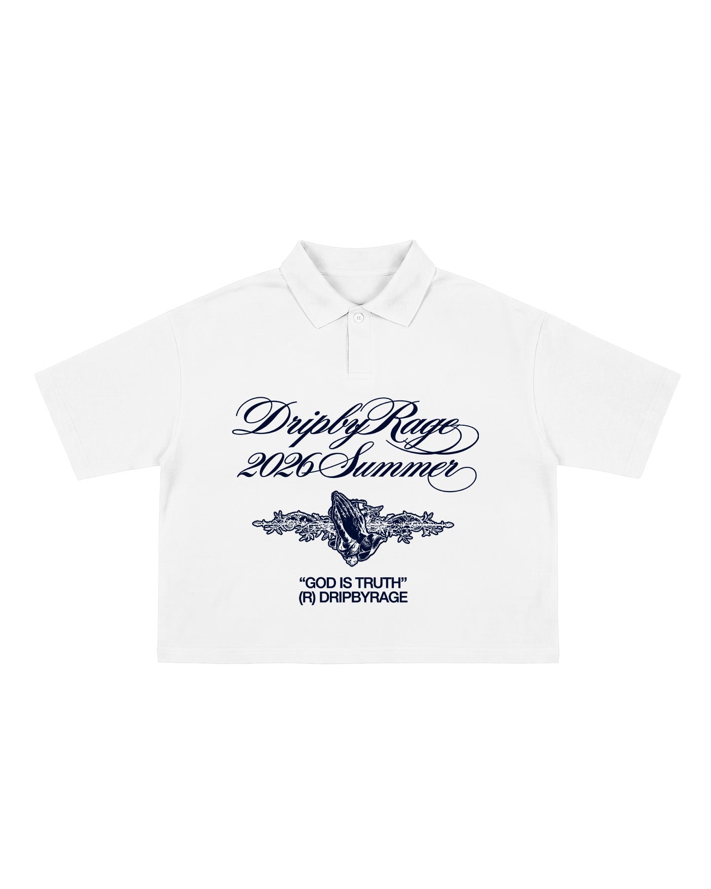 TRUTH COLLAR OVERSIZED POLO T-SHIRT - Drip by Rage