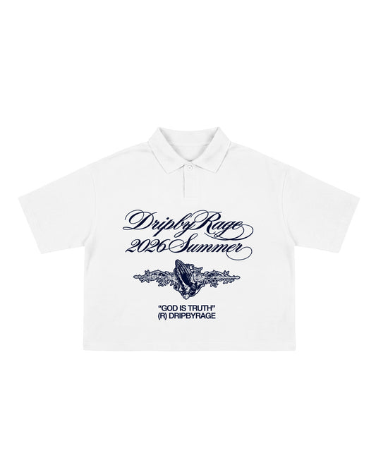 TRUTH COLLAR OVERSIZED POLO T-SHIRT - Drip by Rage