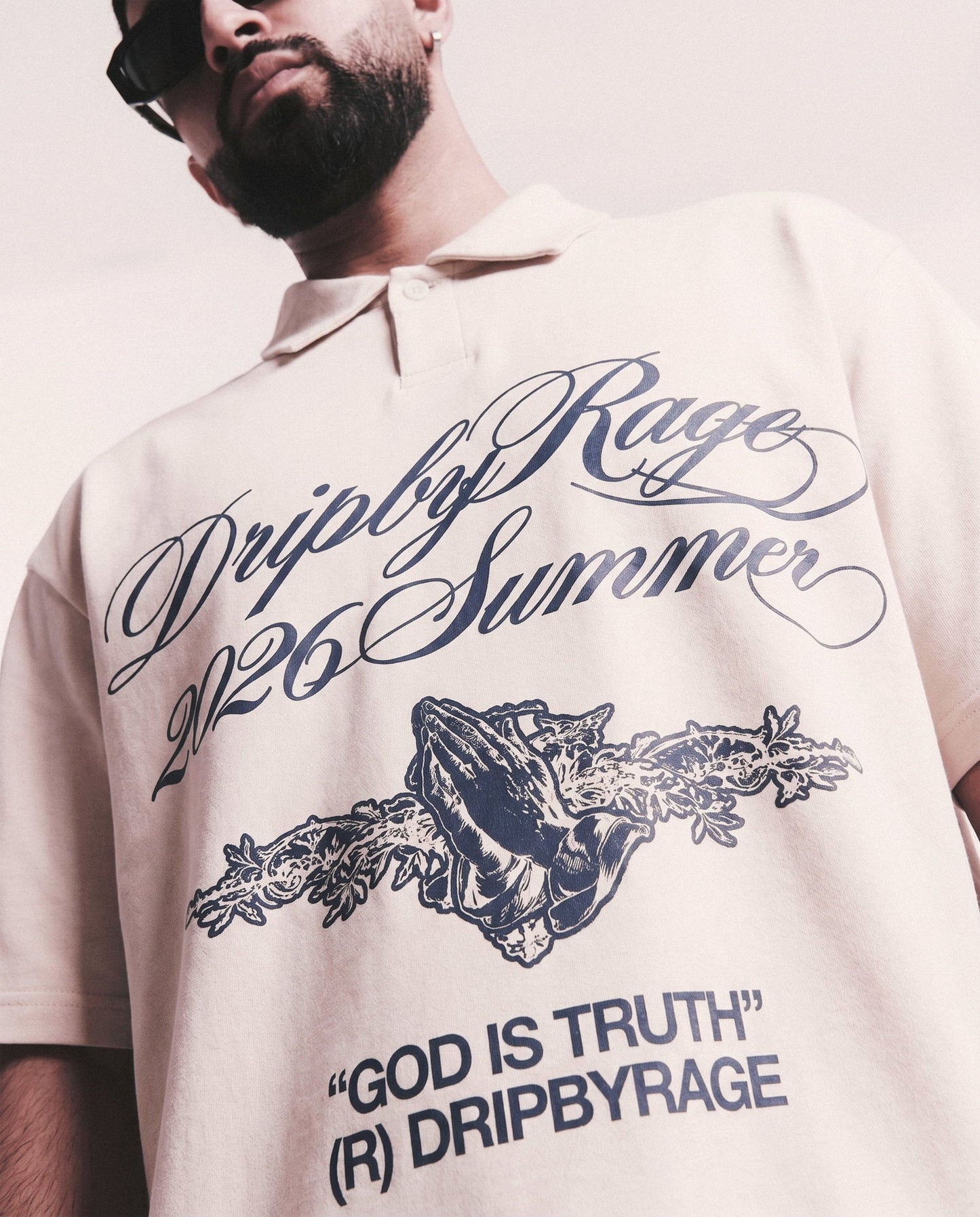TRUTH OVERSIZED POLO T-SHIRT - Drip by Rage
