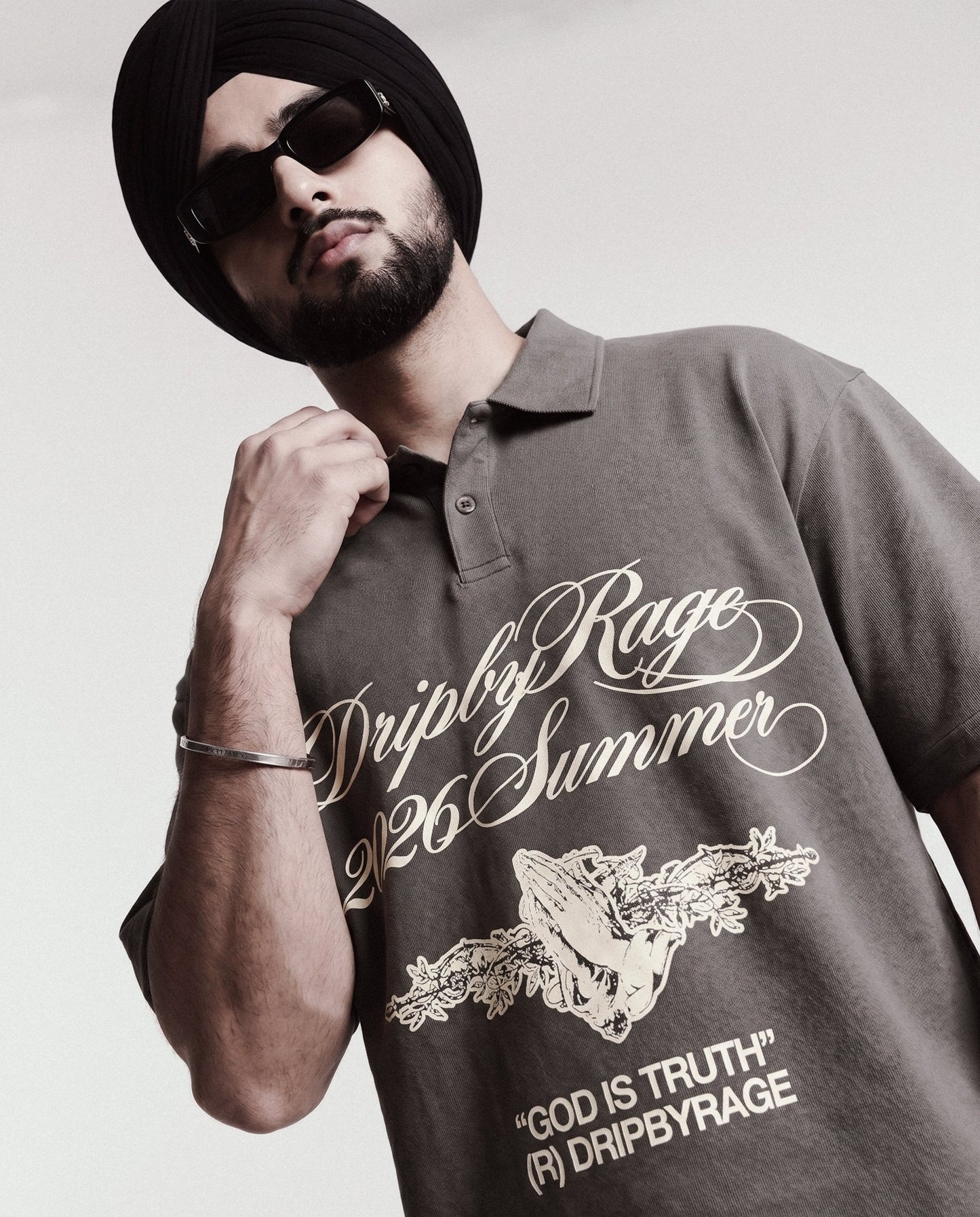 TRUTH OVERSIZED POLO T-SHIRT - Drip by Rage